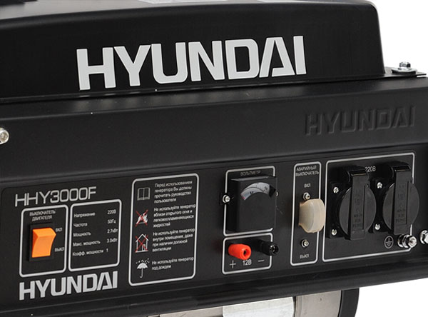 Передняя панель генератора Hyundai HHY 3000F