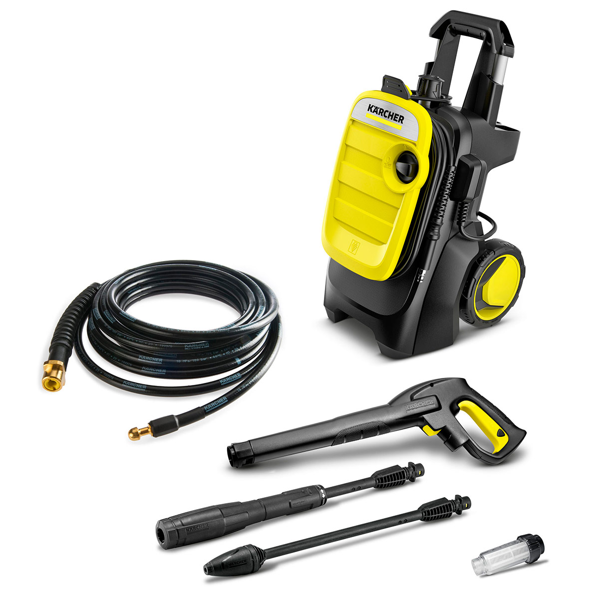 Минимойка высокого давления Karcher K5 Compact + шланг для промывки труб  7.5 м и внешний фильтр - купить в СПб в интернет-магазине ВКорзине.ru