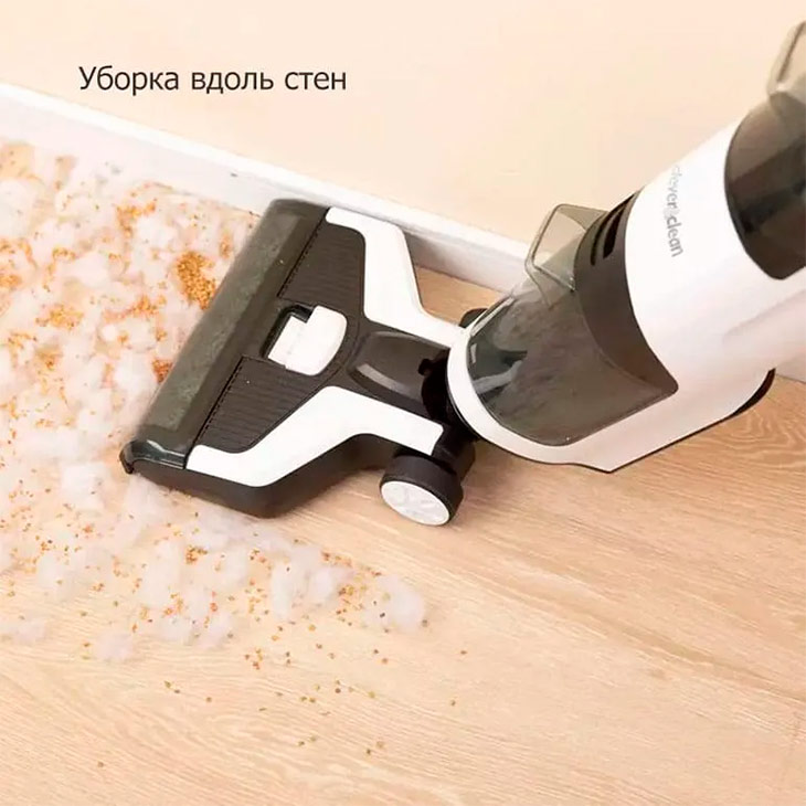 Уборка вдоль стен с помощью Clever&Clean HV-AQ800