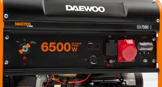 Панель управления генератором daewoo gda 7500e 3