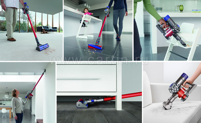 Примеры использования Dyson V6 Total Clean