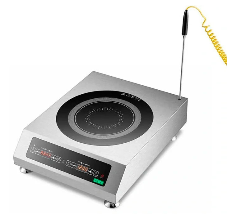 Настольная индукционная плита Iplate AT3500 Alisa (со встроенным термометром и термощупом), 3500 Вт, серебристый