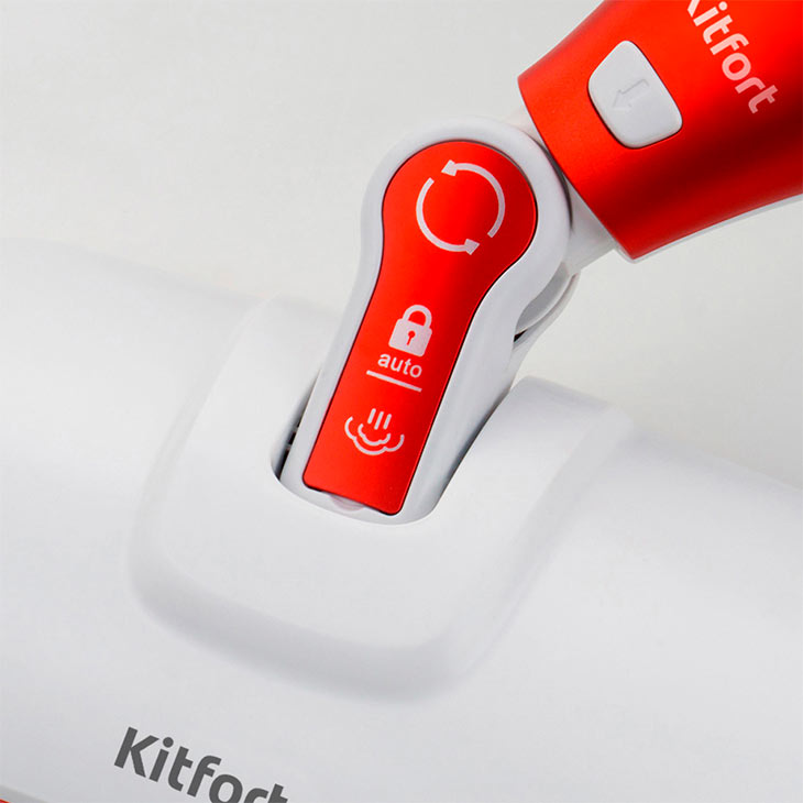 Вращающаяся щетка для пола у Kitfort KT-1005-2, красная