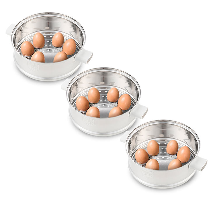 Корзины с углублениями для варки яиц у Kitfort KT-2035