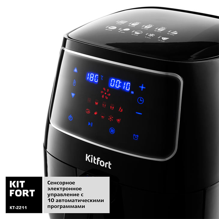 Панель управления у Kitfort KT-2211