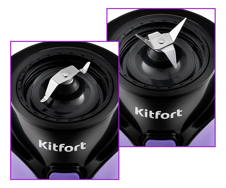 Ножи у Kitfort KT-3034-1, фиолетовый