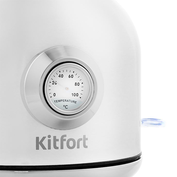 Встроенный термометр и кнопка вкл./выкл у Kitfort KT-673-1