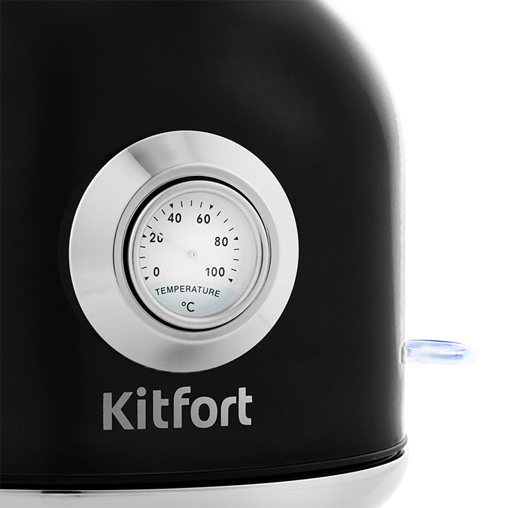 Встроенный термометр и кнопка вкл./выкл. у Kitfort KT-673-2