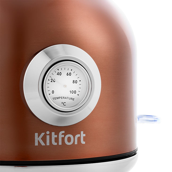 Встроенный термометр и кнопка вкл./выкл. у Kitfort KT-673-5